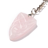 Natural Rose Quartz Sailor's Knot Pendant Keychain KEYC-E038-03P-05-4