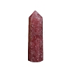 Point Tower Natural Strawberry Quartz Healing Stone Wands PW-WG27186-01-5