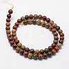 Natural Polychrome Jasper/Picasso Stone/Picasso Jasper Bead Strands X-G-D840-85-4mm-2