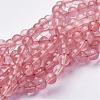 Cherry Quartz Glass Beads Strands Z0ND1012-1