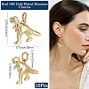 10Pcs Rack Plating Brass Pendants KK-BBC0017-14-2