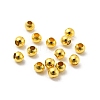 Glossy Brass Round Spacer Beads KK-WH0055-01G-1