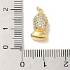 Brass Micro Pave Clear Cubic Zirconia Pendants KK-M278-05A-G-3