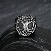 Retro 316 Stainless Steel Tree of Life Finger Rings FIND-PW0020-09E-2