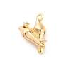 Brass Rhinestone Pendants KK-E793-12G-1