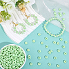 500Pcs UV Plating Opaque Acrylic Beads MACR-PA0001-47B-4