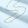 Brass Satellite Chain Necklaces MAK-L045-08G-2