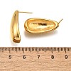 Ion Plating(IP) 304 Stainless Steel Teardrop Stud Earrings for Women EJEW-K244-10G-3