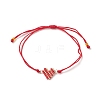 Handmade Japanese Seed Heart Link Bracelets BJEW-MZ00012-2