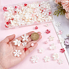 140Pcs 14 Colors Resin Bead Caps RESI-AR0001-56-3