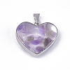 Natural Amethyst Pendants STAS-T043-01H-1