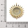 Rack Plating Brass Micro Pave Cubic Zirconia Connector Charms KK-Z071-41G-3