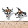 Natural Tiger Eye Pendant G-H083-03AS-02-3