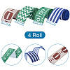  Jewelry 4 Rolls 4 Style Polyester Ribbons OCOR-PJ0001-004-10