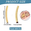 400Pcs Brass Tube Beads KK-SC0005-06G-2