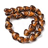 Handmade Gold Sand Lampwork Beads Strands LAMP-Q045-08A-02-2