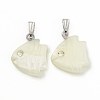 Natural Trochid Shell/Trochus Shell Pendants SSHEL-K027-07-1