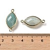 Natural Flower Amazonite Faceted Connector Charms G-K347-03G-19-3