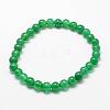 Natural & Synthetic Mixed Stone Beaded Stretch Bracelets BJEW-K127-03-M-2