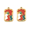 304 Stainless Steel Enamel Pendants STAS-H251-03A-04-1