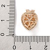 Rack Plating Brass Micro Pave Cubic Zirconia Beads KK-Z082-08G-3