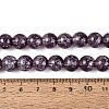 Transparent Half Spray Painted Glass Beads Strands LS-GLAA-Q110-02A-10-4