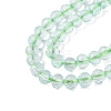 Dyed Transparent Crackle Glass Beads Strands GLAA-Q108-01A-A05-3
