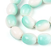 Spray Painted Synthetic Turquoise Beads Strands TURQ-T004-15A-3