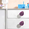 4Pcs 4 Colors Brass & Natural Agate Drawer Knobs AJEW-DR0001-63-5