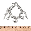 304 Stainless Steel Double-strand Bracelets BJEW-G758-01P-5