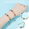 2Pcs Natural Mixed Gemstone Beads Link Bracelets for Women BJEW-UN00021-4