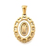 Golden 304 Stainless Steel Pendants STAS-K300-02G-M-1