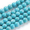 Synthetic Turquoise Beads Strands X-TURQ-S192-8mm-2-1