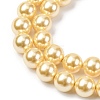Electroplated Shell Pearl Beads Strands BSHE-G041-10mm-01-3