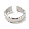 304 Stainless Steel Open Cuff Ring RJEW-C067-03P-2