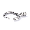 Non-Tarnish 304 Stainless Steel Hoop Earrings LS-STAS-B030-03C-2