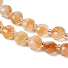 Heated Natural Citrine Beads Strands G-B153-A09-4