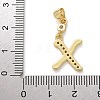 Brass Micro Pave Cubic Zirconia Pendants KK-M319-02G-X-3