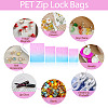 100Pcs 4 Styles PET Zipper Bags OPP-TA0001-19B-9
