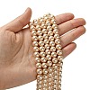 Eco-Friendly Dyed  Glass Pearl Round Beads Strands HY-A002-8mm-RB092-4