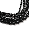 1 Strand Natural Black Onyx Beads Strands G-YW0002-57A-2