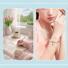 50Pcs 5 Colors Transparent Resin Rondelle European Beads RESI-TA0005-63B-8