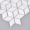 Natural Freshwater Shell Mosaic Tile Cabochons SHEL-Q029-08-2