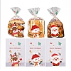 Christams Theme Self-adhesive Plastic Bakeware Bag ABAG-F006-04-1