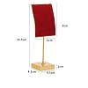 Velvet & Metal Single Necklace Display Riser Stands PW-WG94442-14-2