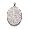 Alloy Pendant Cabochon Settings X-PALLOY-A15657-N-NF-2