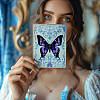 4Pcs Butterfly Carbon Steel Cutting Dies Stencils with PET Hollow Out Drawing Painting Stencils Sets & 1Pc PVC Plastic Stamps DIY-GL0004-149-4