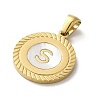 Ion Plating(IP) 304 Stainless Steel Pendants STAS-I204-S-G-2