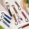 12pcs 12 colors Aluminum Rock Climbing Carabiners KEYC-CP0001-03-4