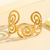 304 Stainless Steel Cuff Bangles for Women BJEW-D384-02G-1